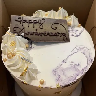 Ube Sponge, Ube Buttercream, Coconut Buttercream, Caramel