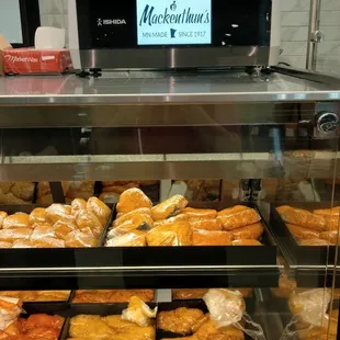 a display of pastries