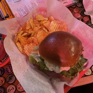 Kettle chips and BIG MACK BURGER