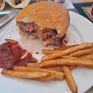 Blood all over the bottom bun