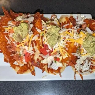 Sirloin Tacos with cheese skirt