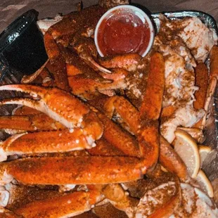 Enough for two, we added 4 extra clusters! Filled us up. it was about $85 with the 4 added clusters.