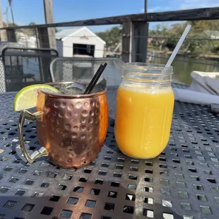 Tito's Mule and Orange Juice