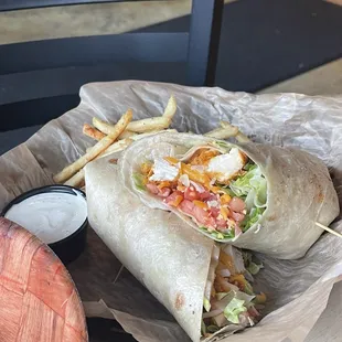 Buffalo chicken wrappp