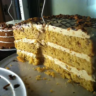 Butterfinger cake yum.  From start to finish it was really good.