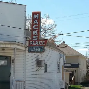 the front of the building