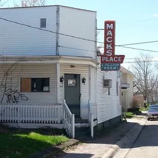 the front of the restaurant