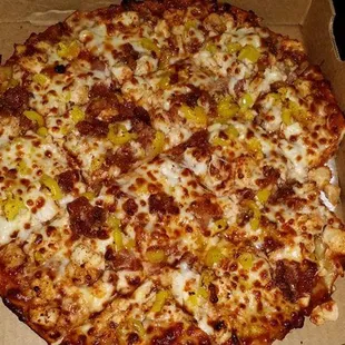 a pizza in a box