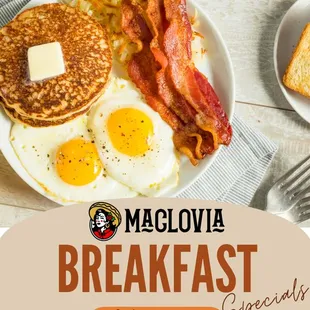 Breakfast specials staring at $9.99
