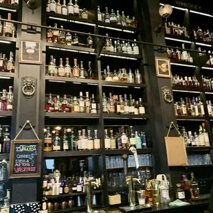 Wall to wall, all the way to the ceiling full of whiskey - oh yeah