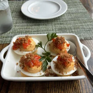 Delicious deviled eggs