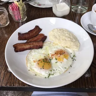 Grits and eggs