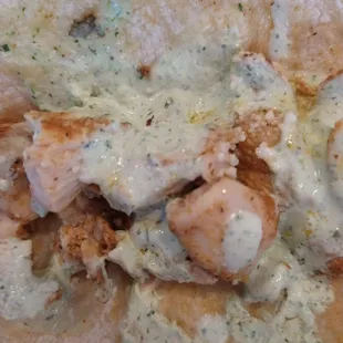 Chicken taco no salsa