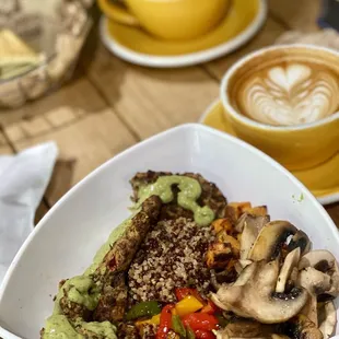 Vegan burger bowl