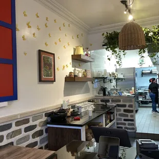 interior, sushi and sashimi