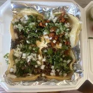 Carne Asada and Al Pastor...so yummy.