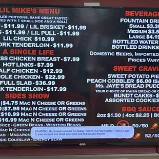 Last part of menu.