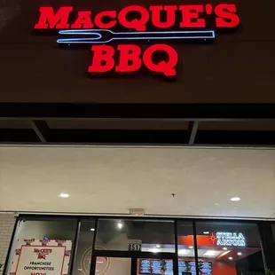outside