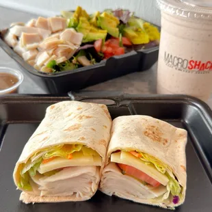 Low Carb Wraps, Salads, Protein Shakes, Fat Burner Refreshers and Cold Brew Coffee