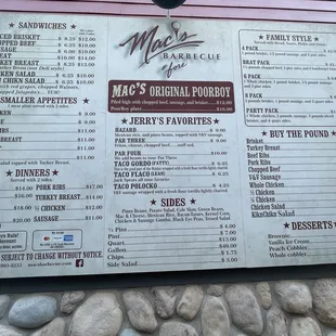 Menu. Prices may change with inflation is what they told me.