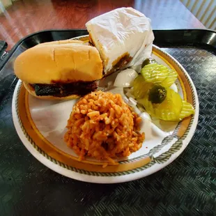 Spanish rice was GREAT! Only ate half I was so full!!!