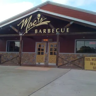 the front of the restaurant