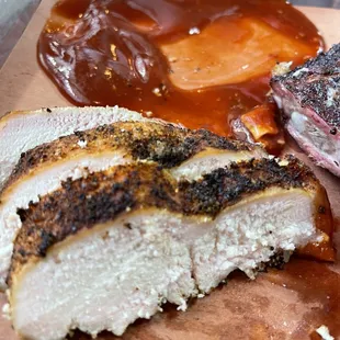 Chicken breast and sauce