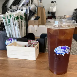 Iced black tea with Mango