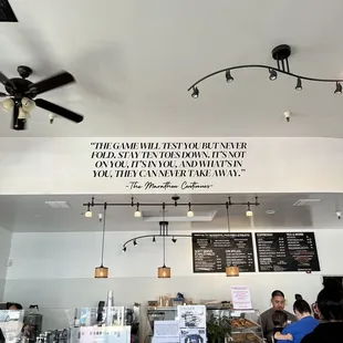 the interior of a coffee shop