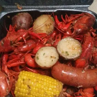 The Cajun Crawfish Plate