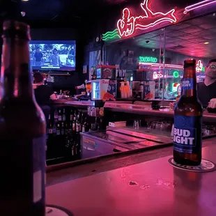 a man sitting at the bar