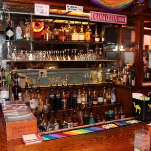 a bar with a lot of liquor