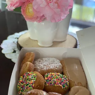 box of assorted donuts