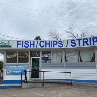 the front of the restaurant