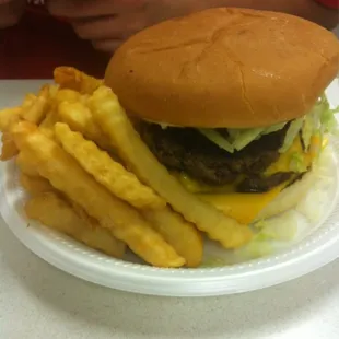 Double cheeseburger