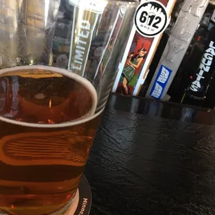Great selection of local brews that get switched out on a regular basis. This is the 612 Shere Khan.