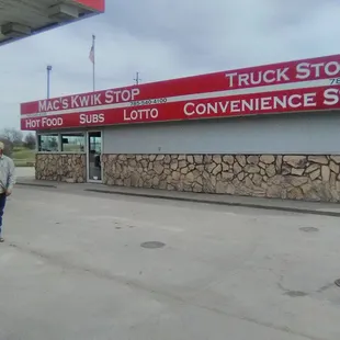 View from the diesel pump