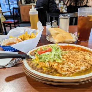 Chicken breast planchada special, with enchis - fantastic meal at a fantastic price