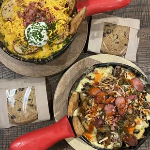 Loaded Baked Potato (that we didn't order) and Hangover