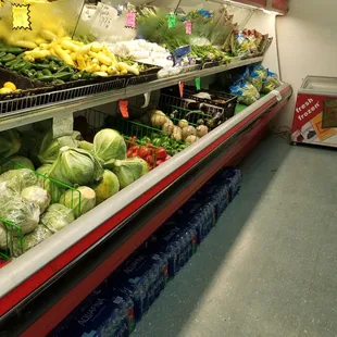 a produce section