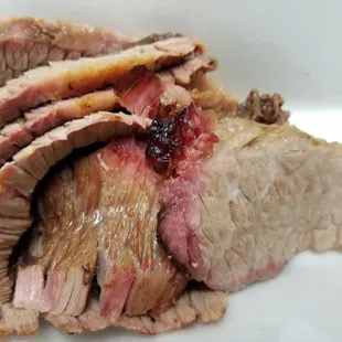 Sliced brisket