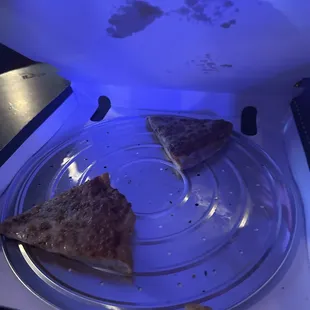 a half eaten slice of pizza