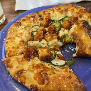 The Nashville hot pizza. Very nice flavors.  Perfectly prepared!