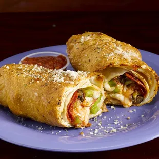 The Macover  Its like a rolled up calzone, but fried.....yummy