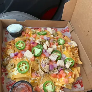 Chicken Nachos to go