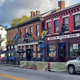 cars driving down the street