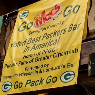 Worlds best Packer Bar?  Or only one?  Lol.