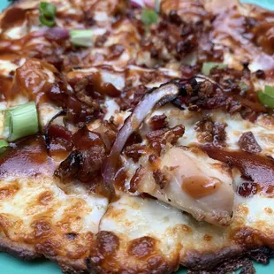 Gluten Free BBQ Chicken Pizza. My wife insists Macs has the best GF pizzas anywhere. And she's had them everywhere.