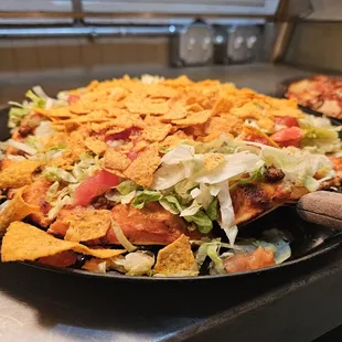 a plate of nachos