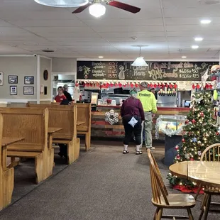 the interior of the restaurant